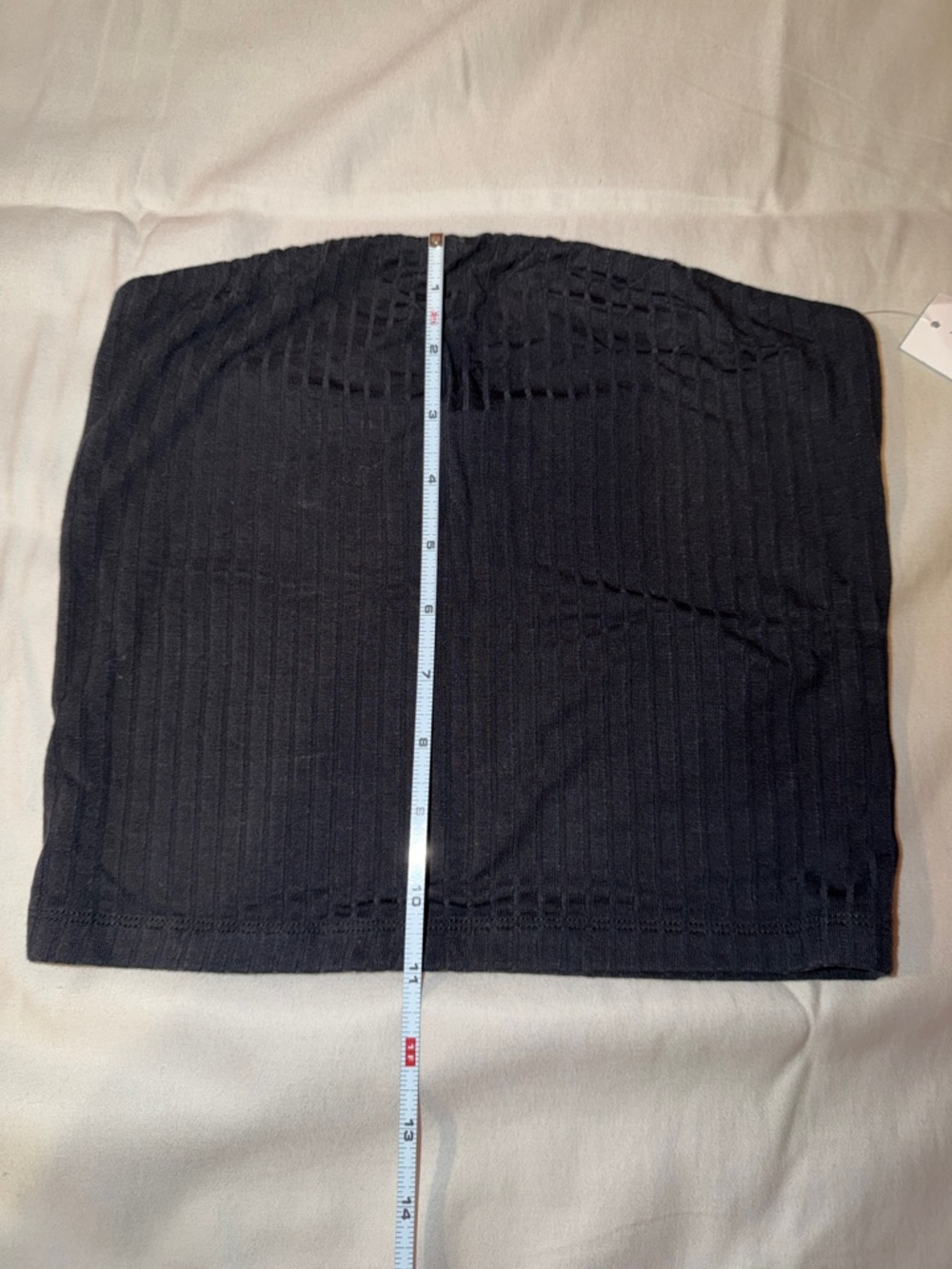 American Eagle Outfitters‎ Black Ribbed Strapless Tube Top - Picture 6 of 6